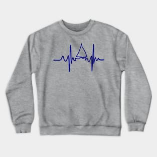 Sailors Heartbeat when sailing Crewneck Sweatshirt